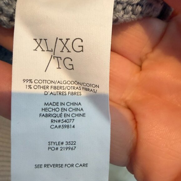 Cabi Light Blue Fair Play Convertible Zip Sweater S #3522 - Picture 4 of 6